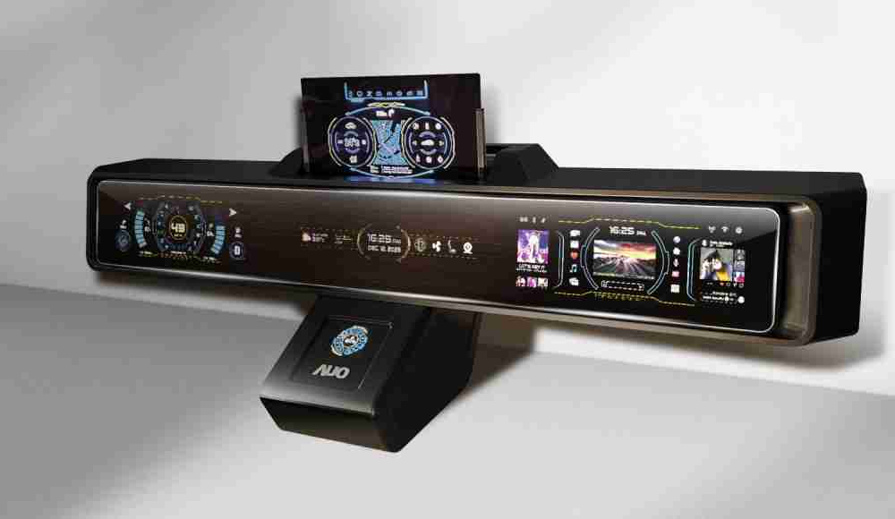 2121非凡Micro LED沉浸式车舱显示方案结合 可卷式、、、可伸缩的Micro LED应用并可呈现不同的质感纹路，，，，展现人性化设计