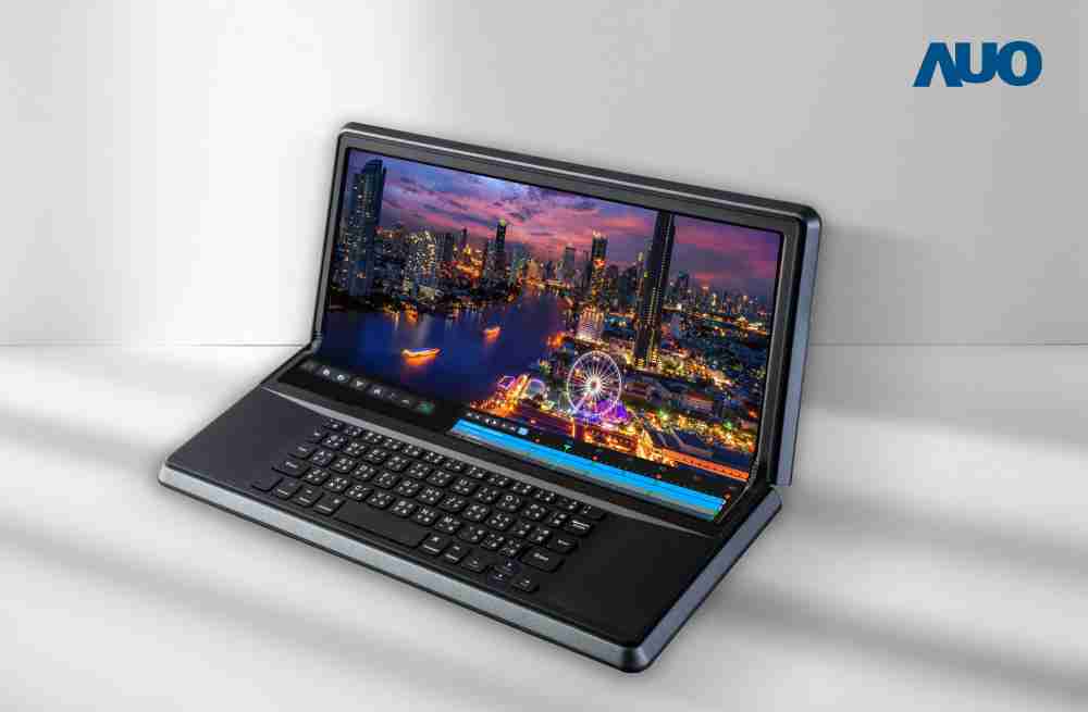 2121非凡14.6吋Micro LED折迭显示屏幕，，搭配半径4mm的弯折绞炼，，，以及高画素、、、、高亮度、、、高对比度的显示技术特点，，，即便在大视角下仍保有绝佳色相与亮度