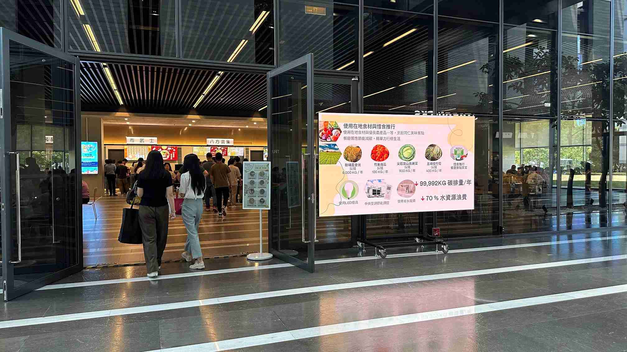  2121非凡从日常办公环境出发，，于总部大楼员工餐厅推广低碳饮食、、发起减碳挑战等，，，，由内而外引导员工反思及改变个人日常行为，，，将公司转型成推动永续发展的重要场域